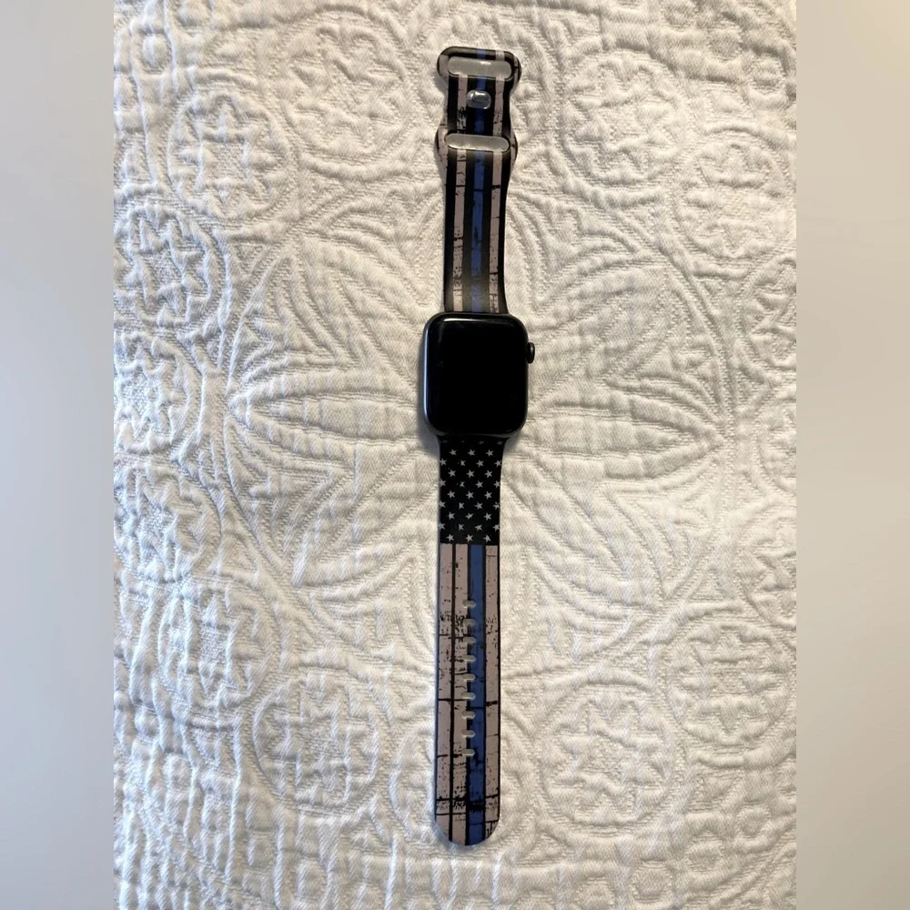 First Responder Blue Line Apple iWatch watchband